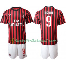 Fußballtrikots AC Mailand HIGUAIN 9 Kinder 2019-2020 Kurzarm Heimtrikotsatz kaufen